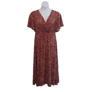 CUTE FALL FLORAL DRESS